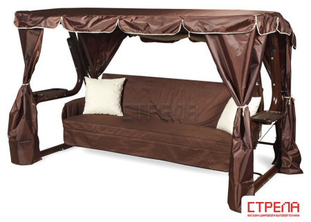 Садовые качели LetoLux Нирвана Premium 76 (шоколад)