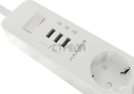 Сетевой фильтр HARPER UCH-325 (белый)