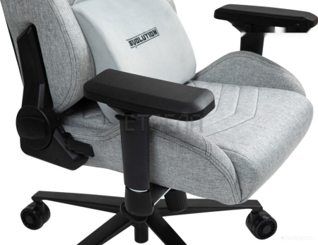 Игровое (геймерское) кресло Evolution Conqueror fabric (серый)