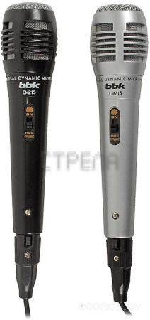 Стерео микрофон BBK CM215 (черный+серебристый)