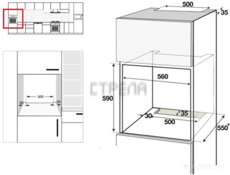 Электрический духовой шкаф Schtoff Decor 750