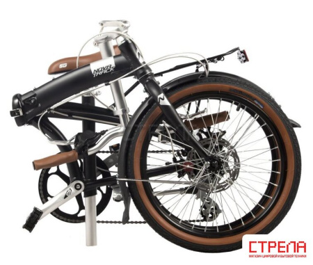 Велосипед Novatrack Town alloy 8 D 2024 (черный)