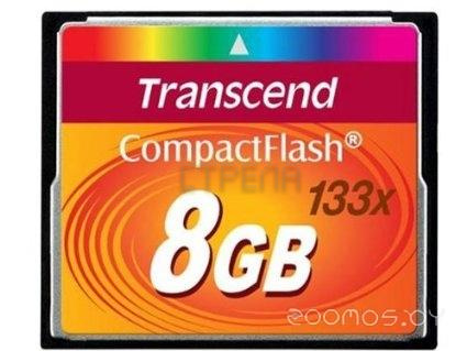 Карта памяти Transcend 133x CompactFlash 8GB (TS8GCF133)