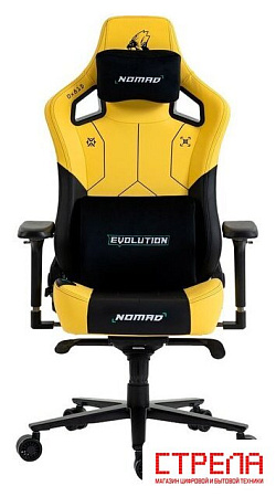 Игровое (геймерское) кресло Evolution Nomad PRO Cyberpunk Bloodhound (черный/желтый)