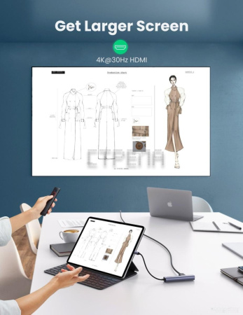 USB-хаб Ugreen CM418 10919