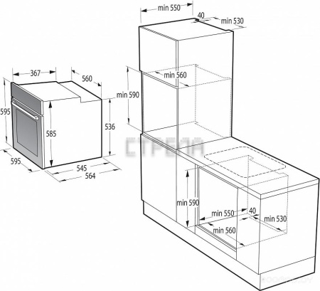 Духовой шкаф Korting OKB 2820 EN