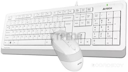 Клавиатура + мышь A4Tech Fstyler F1010 (белый/серый)