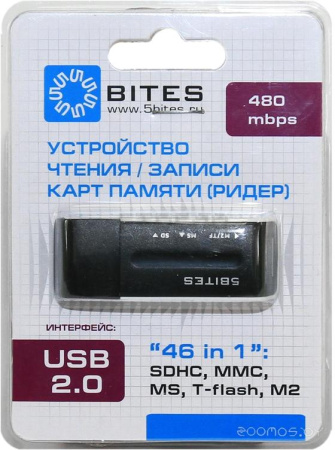 Карт-ридер 5bites RE2-102BK
