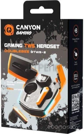Наушники Canyon Doublebee GTWS-2 (черный/оранжевый)
