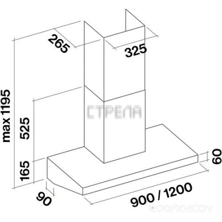 Вытяжка Falmec Marte Pro 90 (CMHN90.E3P2#ZZZI410F)