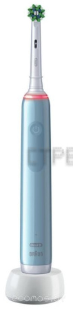 Электрическая зубная щетка Oral-B Pro 3 3000 Cross Action D505.513.3 (голубой)