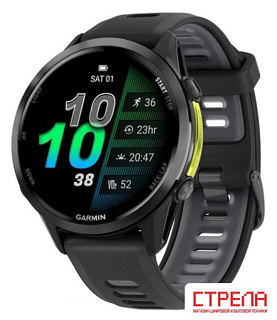 Умные часы Garmin Forerunner 970 47 мм (темно-серый/серый)