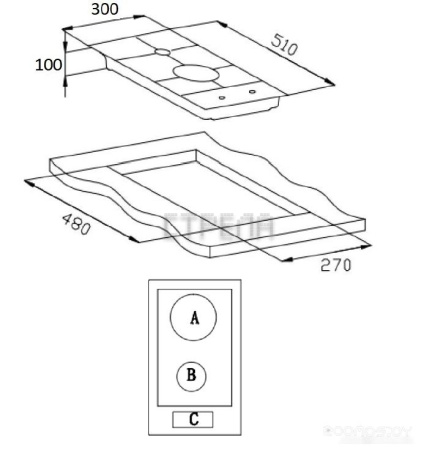 Варочная панель Weissgauff HGG 320 BGR
