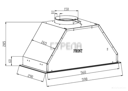 Кухонная вытяжка Schtoff Wanda 60 (черный)