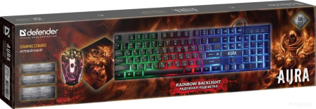 Клавиатура + мышь с ковриком Defender Aura MKP-117 RU