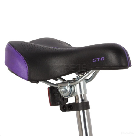 Велосипед Novatrack Butterfly 24 (13, белый/фиолетовый, 2022) (24SH6V.BUTTERFLY.13VL22)