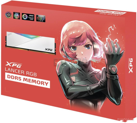Оперативная память A-Data XPG Lancer RGB 2x16ГБ DDR5 6400МГц AX5U6400C3216G-DCLARWH