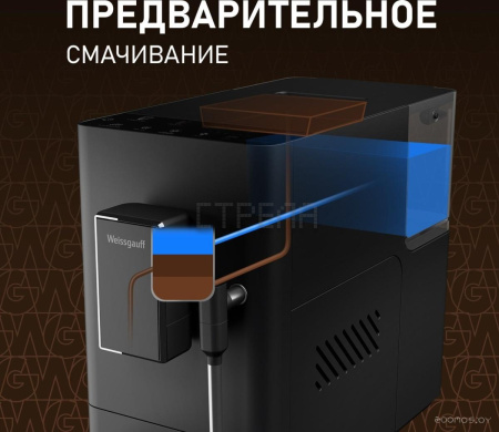 Кофемашина Weissgauff WCM-230 ColorTouch Cappuccino Nero