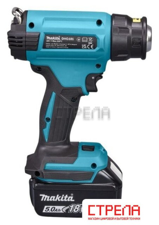 Промышленный фен Makita DHG181RT1J (с 1-им АКБ, кейс)