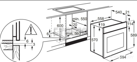 Электрический духовой шкаф Electrolux SurroundCook FLEX 600 EOF3H40BX