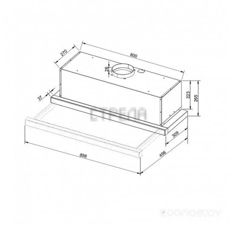 Вытяжка Korting KHP 9975 GW
