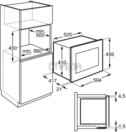 Микроволновая печь AEG MBE2658SEM