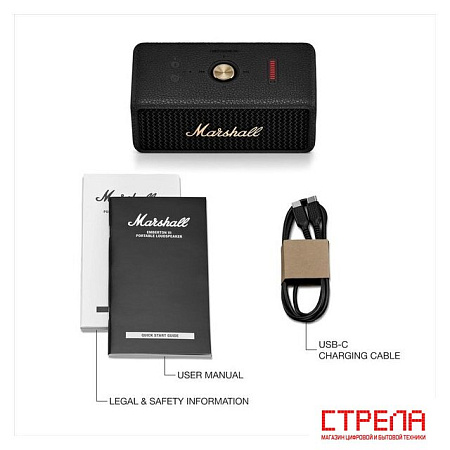 Беспроводная колонка Marshall Emberton III (черный/латунь)