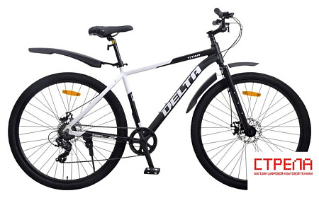 Велосипед Delta Titan 29 р.19 TITAN29.19.BK-WT (черный/белый, разобранный)