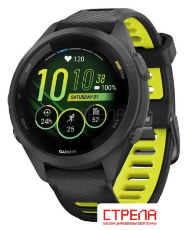Умные часы Garmin Forerunner 265S (черный/желтый)