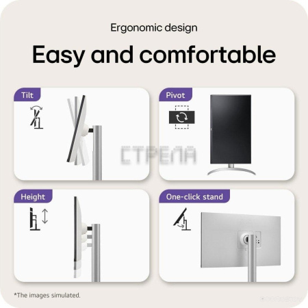 Монитор LG 27UP650K-W