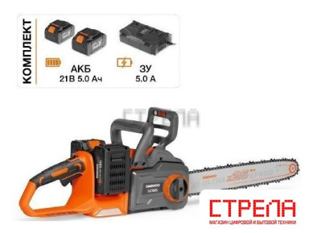 Аккумуляторная пила Daewoo Power DACS 1642Li Set (с 2-мя АКБ)
