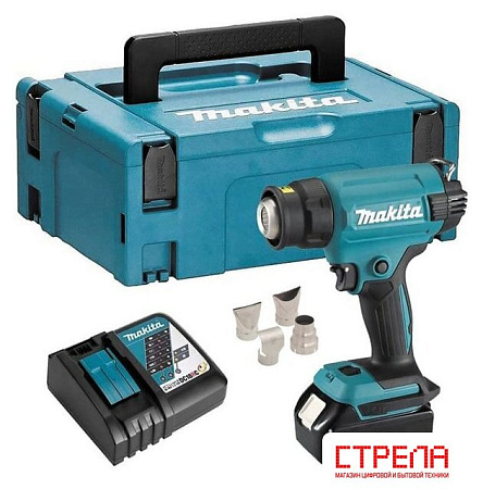 Промышленный фен Makita DHG181RT1J (с 1-им АКБ, кейс)