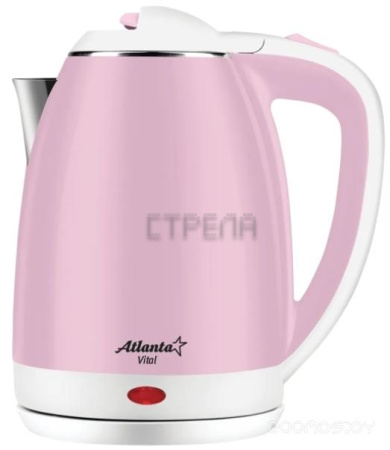 Электрочайник Atlanta ATH-2437 (розовый/белый)