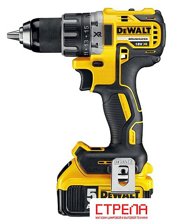 Дрель-шуруповерт DeWalt DCD791P2 (с 2-мя АКБ 5 Ah)