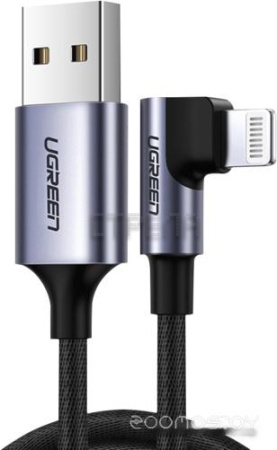 Кабель Ugreen US299 USB Type-A - Lightning (1 м, черный)