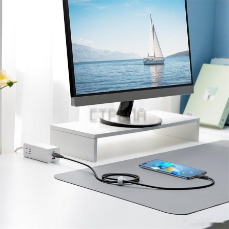 Кабель Baseus Pudding Series Fast Charging Cable 100W USB Type-C - USB Type-C (1.2 м, черный)