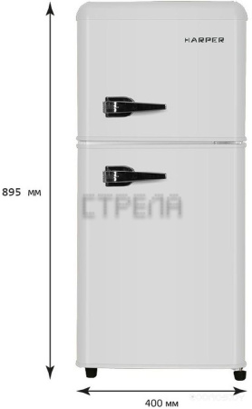 Холодильник с верхней морозильной камерой HARPER HRF-T120M (белый)