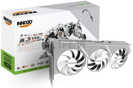 Видеокарта Inno3D GEFORCE RTX 4080 SUPER X3 OC WHITE N408S3-166XX-18703259