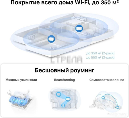 Wi-Fi система Mercusys Halo H70X (2 шт)