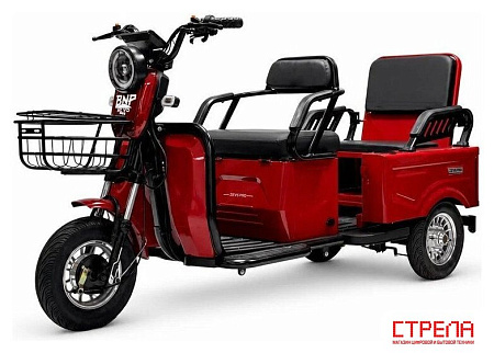 Грузовой электроскутер BNP Zevs Pro (красный)