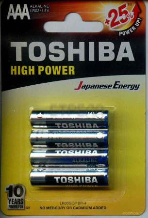 Toshiba Alkaline LR03 4BP