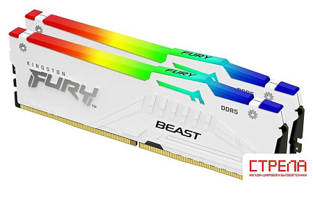 Оперативная память Kingston FURY Beast RGB 2x32ГБ DDR5 6000 МГц KF560C36BWEAK2-64