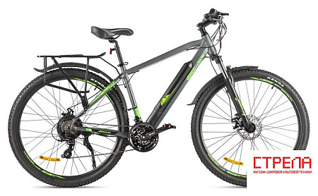 Электровелосипед Eltreco Ultra Max Pro 2022 (серый/зеленый)