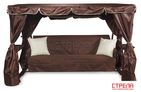 Садовые качели LetoLux Нирвана Premium 76 (шоколад)