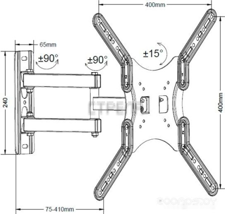 Кронштейн MasterKron PLA17-443