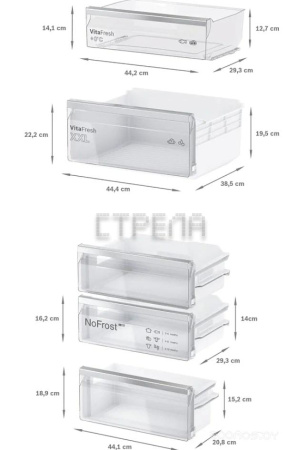 Холодильник с нижней морозильной камерой Bosch KIN86VFE0 (White)