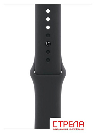 Умные часы Apple Watch Series 11 46 мм (алюминиевый корпус, космический серый/черный, спортивный силиконовый ремешок M/L)