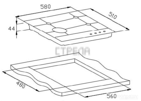 Варочная панель Weissgauff HGG 641 BV