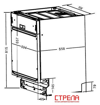 Встраиваемая посудомоечная машина ZorG W60B2A121G-A