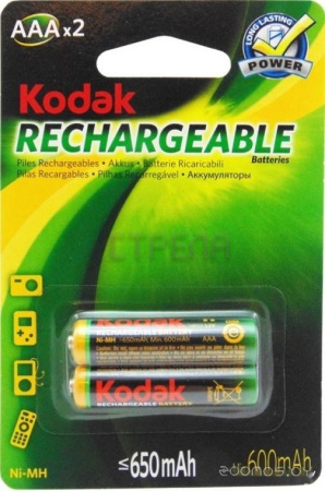 Аккумулятор KODAK AAA 650 mAh 2 шт